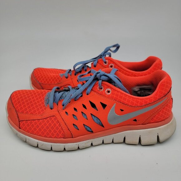 Nike Flex 13 Run Running Shoe Size 9 Womens Sneakers Orange Neon - Picture 4 of 8